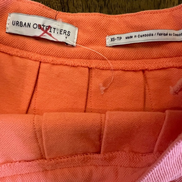 Urban Outfitters Peach Pleated Tennis Skirt Size XS Knit Mini Skater Style - Picture 6 of 9